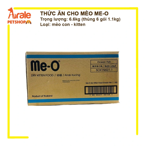 THỨC ĂN HẠT ME-O CHO MÈO CON THÙNG 6.6KG