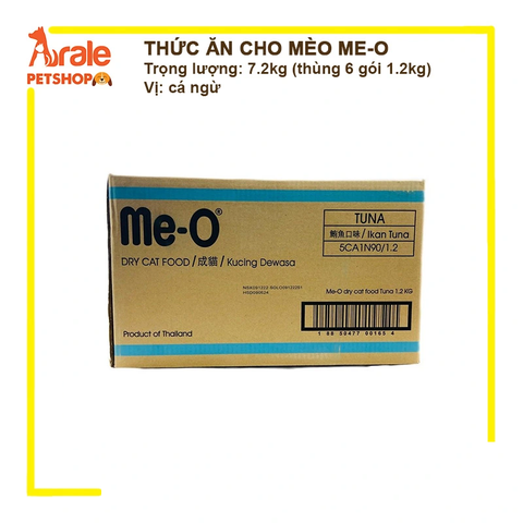THỨC ĂN HẠT ME-O CHO MÈO VỊ CÁ NGỪ THÙNG 7.2KG