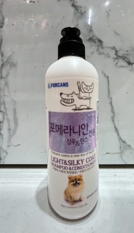 Sữa Tắm Cho Chó Con Da Nhạy Cảm Forcans Light & Silky Coat 550ml