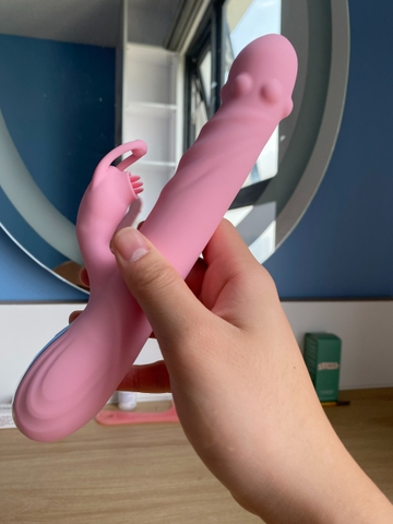 Sextoy Dildo rung ngoáy thụt bi nổi cộm - DV265
