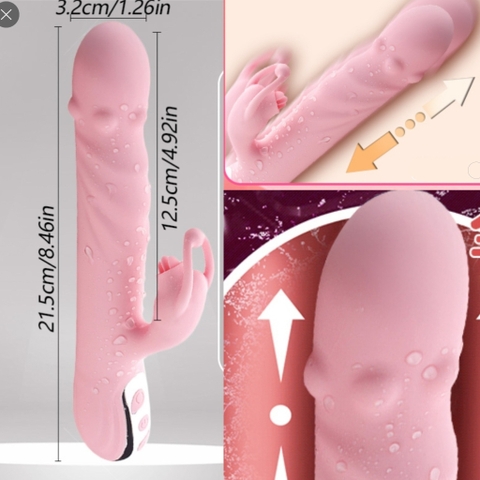 Sextoy Dildo rung ngoáy thụt bi nổi cộm - DV265
