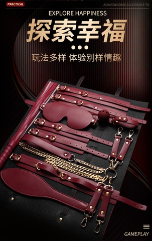 Bộ BDSM Da Siêu Bền Móc Hợp Kim