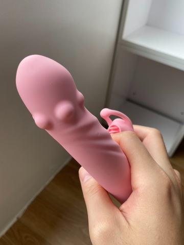 Sextoy Dildo rung ngoáy thụt bi nổi cộm - DV265