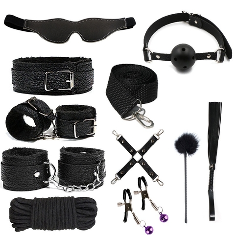 Đồ chơi 50 sắc thái bạo dâm bondage full 10 món - BD06