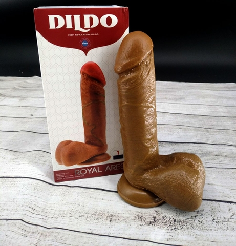 Dương vật rung lắc cỡ to da nâu sậm 7 Tốc Độ - DV242