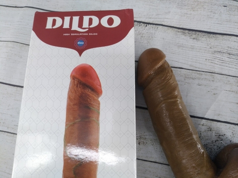 Dương vật rung lắc cỡ to da nâu sậm 7 Tốc Độ - DV242