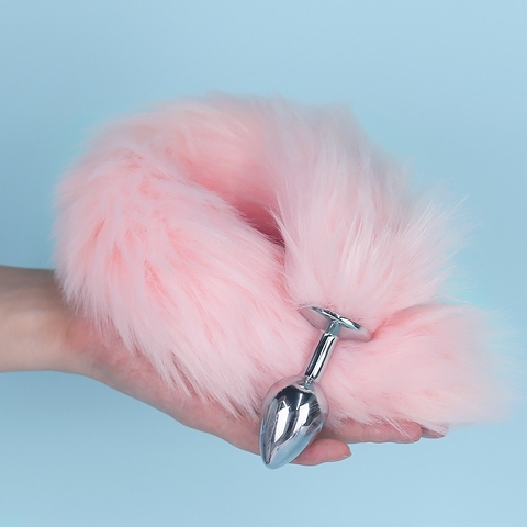 Đuôi Cáo butt Plug Màu Hồng Cute - BD33