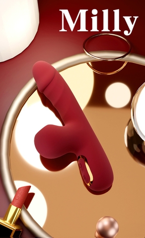 Dương Vật Giả Size Nhỏ Milky Rung Hút - DV267