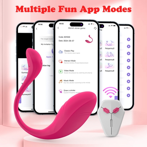 Trứng Rung Tình Yêu Điều Khiển Cả App Và Remote - TR84