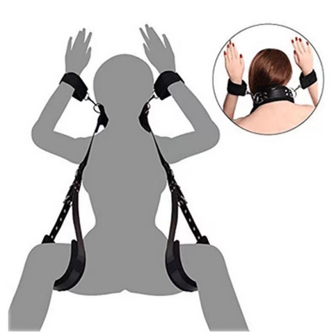 Bộ Đồ Chơi Bạo Dâm Full Da Trói Khóa Tay Chân - BD31