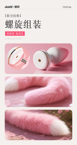 Đuôi Cáo Có Rung Toả Nhiệt Điều Khiển Từ Xa - BD34