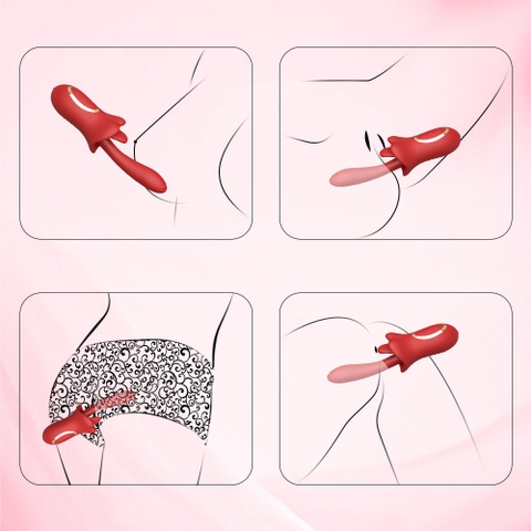 Đồ Người Lớn Rung Ngoáy Kết Hợp Lưỡi Liếm 3 in 1 - MX101