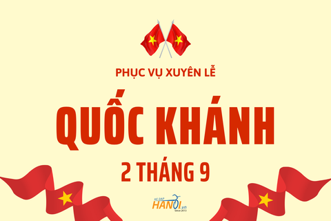 Thông báo làm việc xuyên lễ Quốc Khánh 2/9