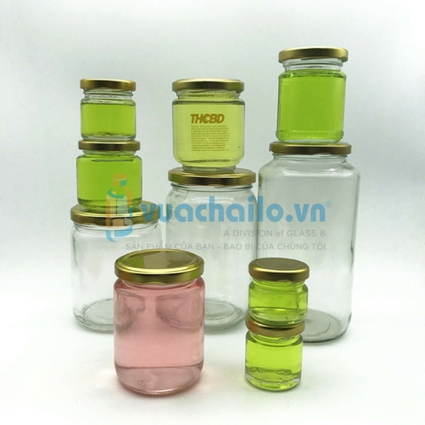 Hũ Thủy Tinh Dáng Tròn 25ml 35ml 100ml