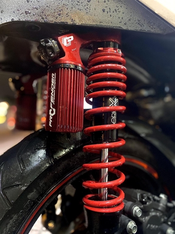Phuộc Profender X Hai Tăng Chỉnh Cho Xe Máy Tại Sài Gòn Độ Xe Gò Vấp – Êm Mượt, Chắc Xe, Chống Nhún Cực Tốt
