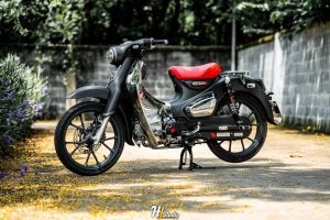 Sài Gòn Độ Xe Bình Dương Nâng Tầm Super Cub Đỏ Đen – Khi Cổ Điển Giao Thoa Hiện Đại
