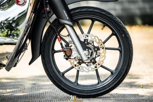 Độc Đáo Super Cub Đỏ Đen Độ Full Option Tại Sài Gòn Độ Xe Bình Dương