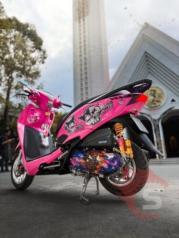 Honda Lead Custom Tem Hoạt Hình, Phuộc Ohlins, HPA TBT, Mâm CNC, Đĩa GH, Heo Dầu MFZ, Lốc Nồi Lửa Tại Sài Gòn Độ Xe Bình Dương