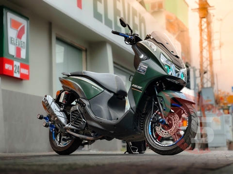 Yamaha Lexi 155 độ đèn bi cầu s600 pro v2 và phuộc đôi YSS