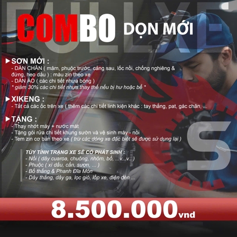 Combo Dọn Xe Như Mới - Giải Pháp Hoàn Hảo Cho Chiếc Xe Sáng Bóng, Sạch Sẽ