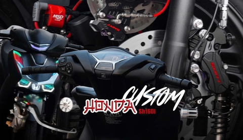 SH 160 độ kiểng full option: Đèn LED Audi, bi cầu Kenzo S600 V2, phuộc Profender + HPA