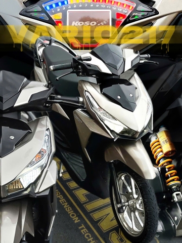 Honda Vario Lột Xác Mạnh Mẽ Với Đồng Hồ Koso, Phuộc Ohlins – Độ Tại Bình Dương