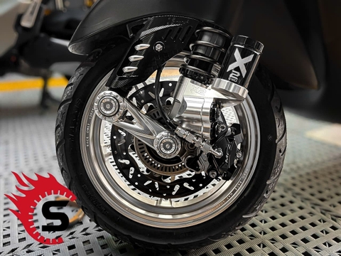 Vespa Độ Dàn Chân Siêu Cứng – Khi Chiếc Xe Tay Ga Hóa Thân Thành 1 Streetfighter