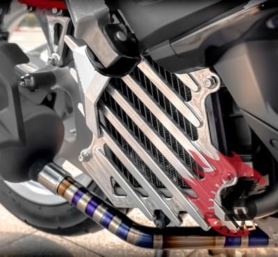 Air Blade Độ Dàn Chân Trước Chuẩn Cấu Hình: Heo MFZ, Pat GH CNC, Dây Dầu Bấm Ngắt, Đĩa GH Racing – Gắn Là Chạy Chuẩn