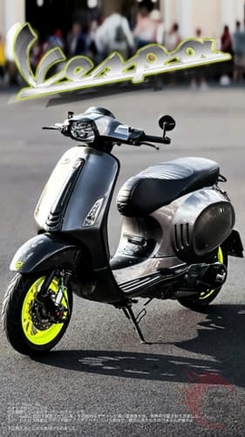 Vespa Custom Xám Xanh – Khi Thời Trang, Nghệ Thuật Và Độ Kiểng Giao Thoa Tại Sài Gòn Độ Xe Bình Dương