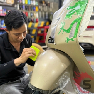 Dán PPF TPU 10mil Cho Vespa Rồng VIP Tại Sài Gòn – Sài Gòn Độ Xe Thủ Đức