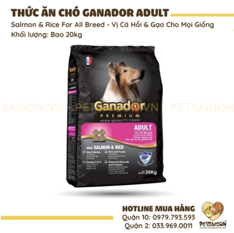 Thức Ăn Ganador Adult Vị Cá Hồi PETSAIGON