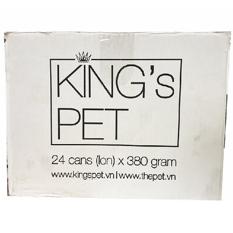 Pate Cho Chó Mèo King's Pet  Lon 380g