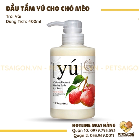 Sữa Tắm Cho Chó Mèo Yu Hương Thơm Cao Cấp