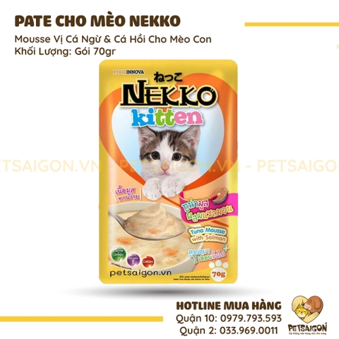 Pate Cho Mèo Nekko Gói 70G