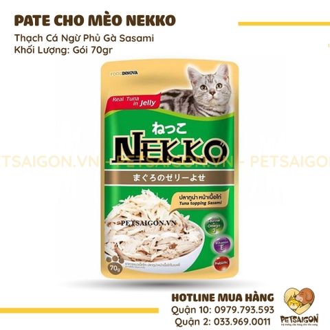 Pate Cho Mèo Nekko Gói 70G
