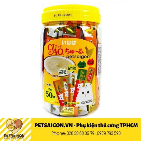 Kem thưởng CIAO cho mèo hộp 50 tuýp
