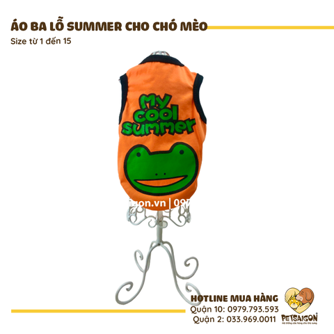 Áo Cho Chó Mèo Áo Ba Lỗ Summer