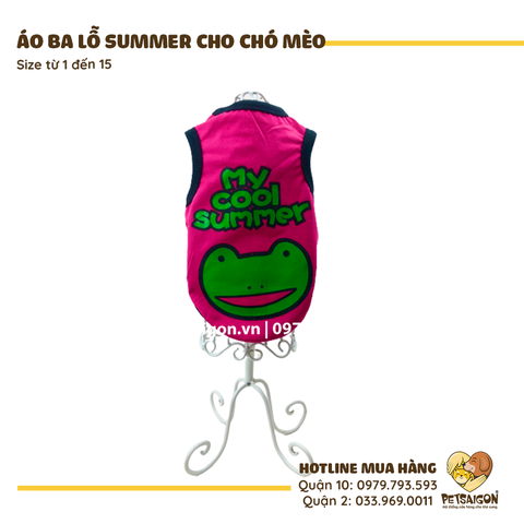 Áo Cho Chó Mèo Áo Ba Lỗ Summer