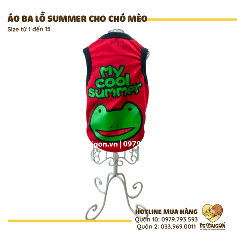 Áo Cho Chó Mèo Áo Ba Lỗ Summer