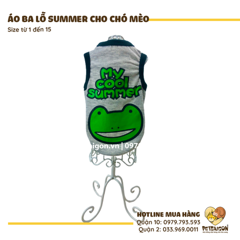 Áo Cho Chó Mèo Áo Ba Lỗ Summer