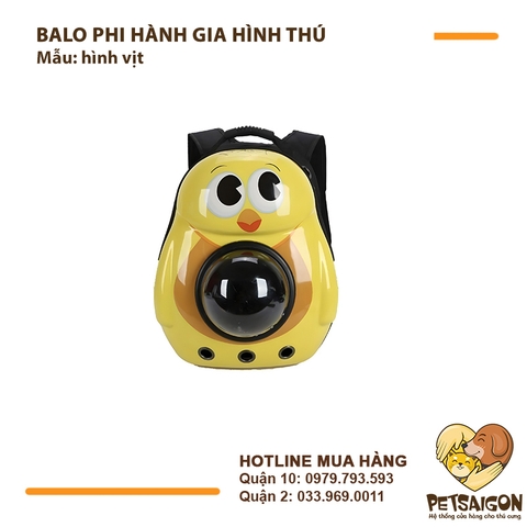 Balo Cho Chó Mèo Phi Hành Gia Hình Thú