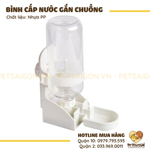 Bình Nước Cho Chó Mèo Cấp Nước Gắn Chuồng