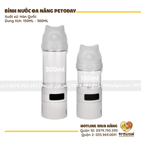 Bình Nước Cho Chó Mèo Đa Năng Petoday