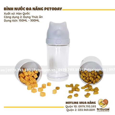 Bình Nước Cho Chó Mèo Đa Năng Petoday