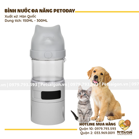 Bình Nước Cho Chó Mèo Đa Năng Petoday