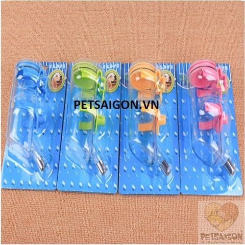 Bình Nước Cho Chó Mèo Bằng Nhựa Gắn Chuồng 330ml