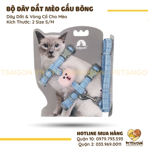 Bộ Dây Dắt Cho Chó Mèo Gấu Bông