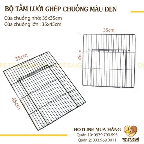Tấm Lưới Ghép Chuồng Cho Chó Mèo Màu Đen