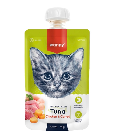 Súp Thưởng Wanpy Nắp Vặn Cho Mèo