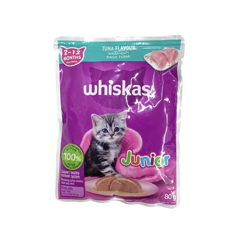 Pate Cho Mèo Whiskas Dạng Gói 80G